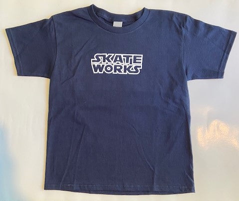 Skateworks Classic Logo Youth T-Shirt Navy