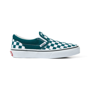 Vans Kids Classic Slip-On Color Theory Deep Teal Checkerboard