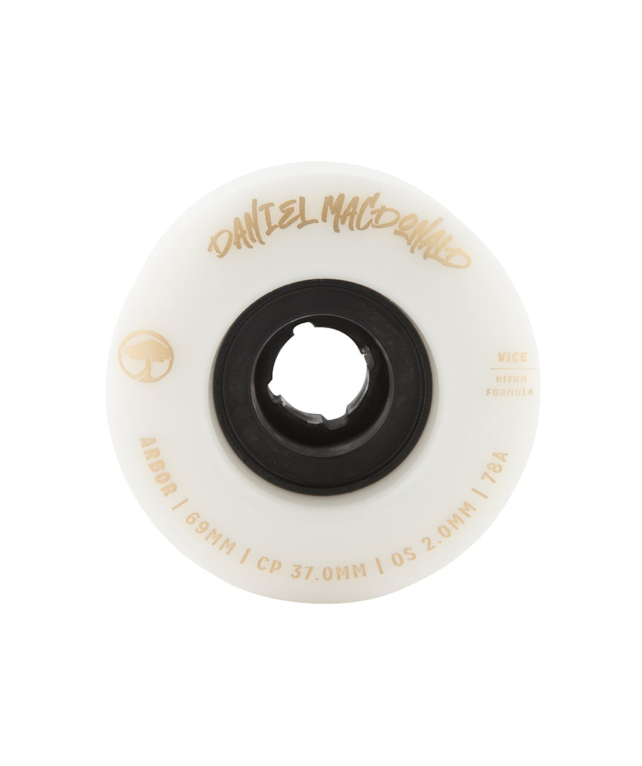 Arbor Daniel Macdonald Vice Wheels 69mm 78a White