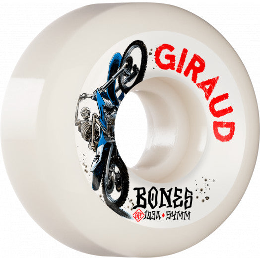 BONES WHEELS PRO STF Skateboard Wheels Giraud 12 O'Clock 54mm V5 Sidecut 103A