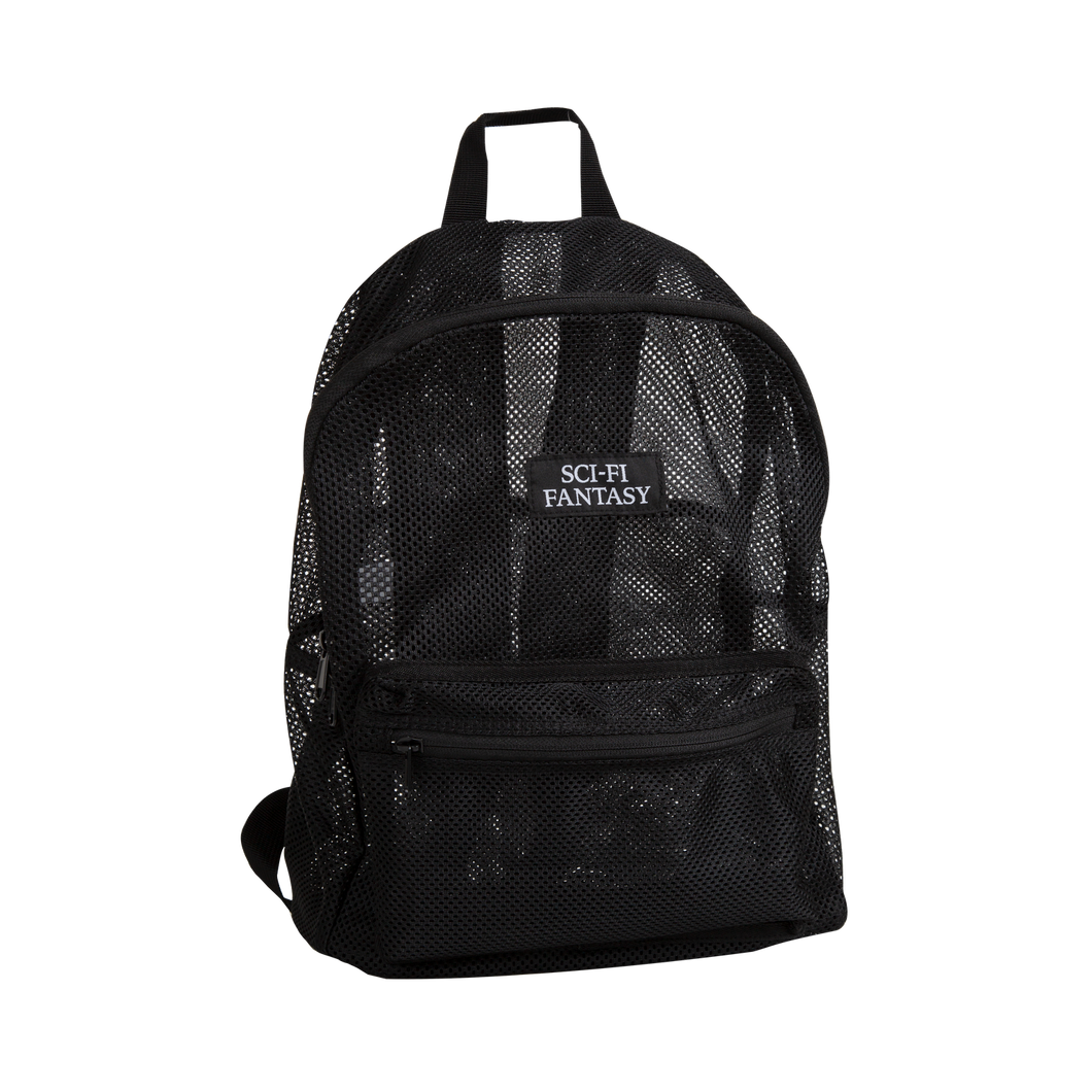 Sci-Fi Fantasy Mesh Backpack Black