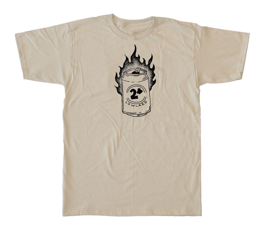 Low Card Hot Beer T-Shirt Sand