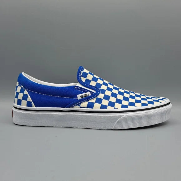 Vans Kids Classic Slip-On Color Theory Imperial Blue Checkerboard